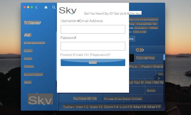 Como ativar os conjuntos Sky Box