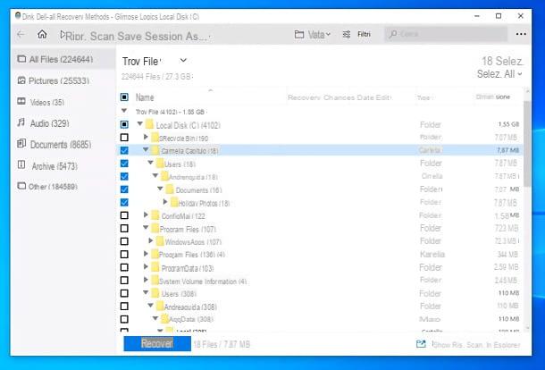How to recover file cancellati dal Cestino