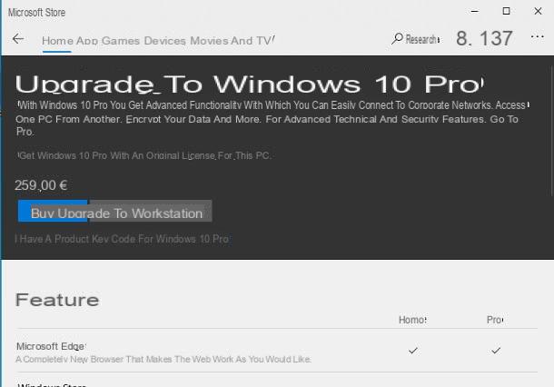How to switch from Windows 10 Home to Pro