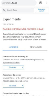 Speed up Chrome on Android