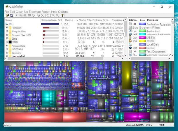 How to see folder size