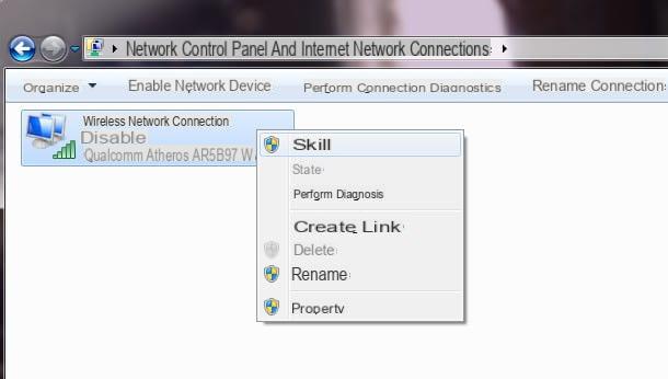 How to activate WLAN Windows 7