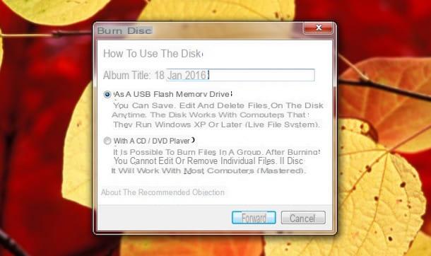 How to burn with Windows 7
