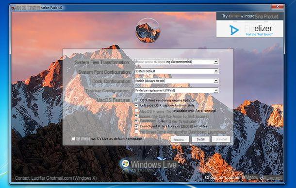 How to turn Windows 7 into Mac