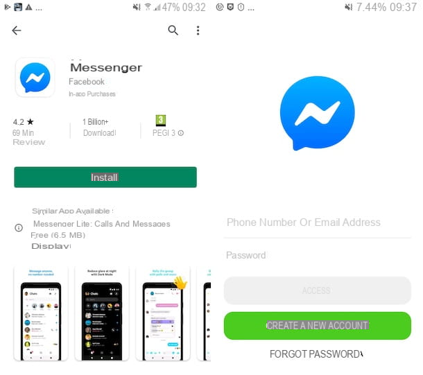 Cómo activar Messenger