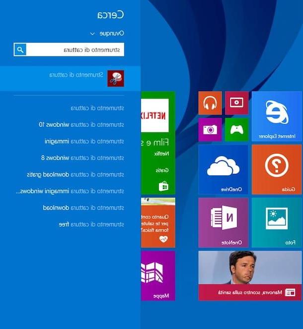 Come fare capture d'écran Windows 8