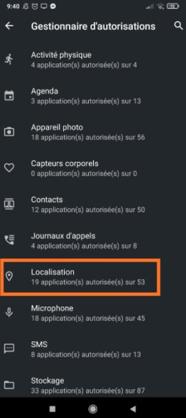 Android: cómo deshabilitar la ubicación de una aplicación