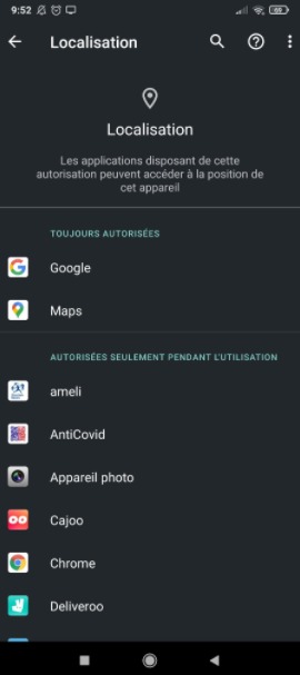 Android: como desativar a localização de um aplicativo