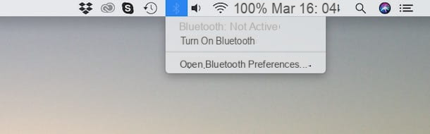 Cómo activar Bluetooth en Mac