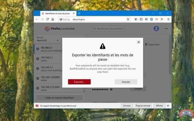 Firefox finalmente te permite exportar contraseñas, así es como