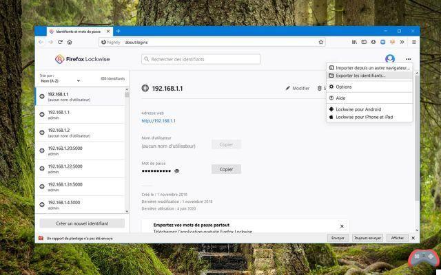 Firefox finalmente permite exportar senhas, veja como