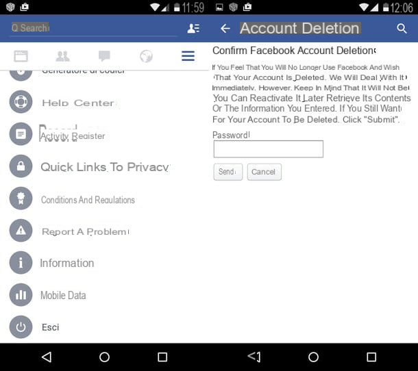 How to deactivate Facebook profile