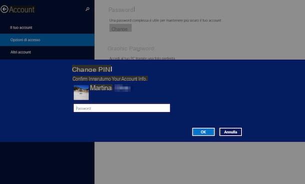 Comment changer le mot de passe Windows 8