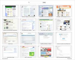 Páginas de inicio y página de inicio en el navegador con sitios favoritos
