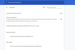 Enregistrez les informations d'identification sur le compte Google