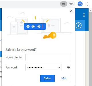 Save the credentials on Google account