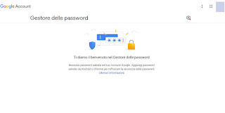 Save the credentials on Google account