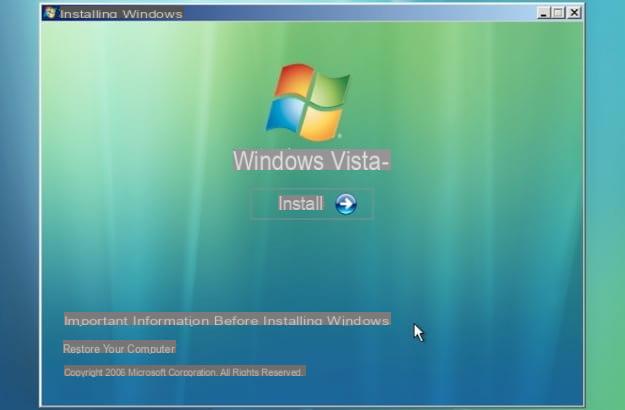 Cómo restaurar Windows Vista