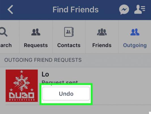 Crisis: how to cancel a Facebook invitation request?