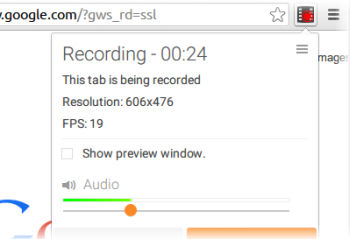 Record website and desktop videos, with audio and webcam from Chrome
