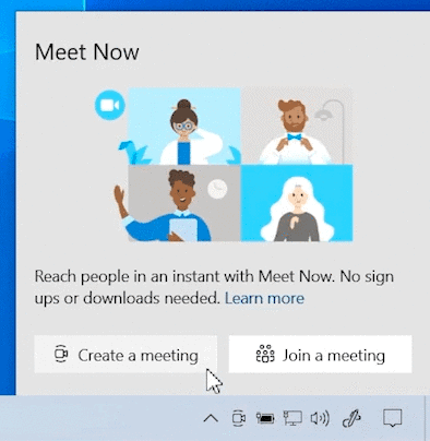 Windows 10 facilite les appels vidéo avec Meet Now