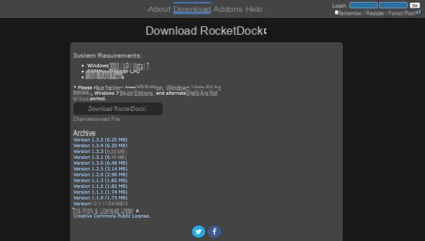 Como usar RocketDock