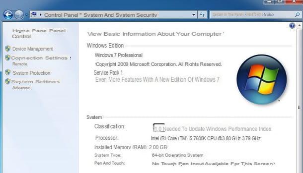 How to see Windows 7 PC features