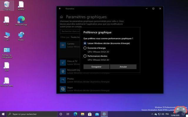 Windows 10: the 20190 update allows better management of graphics card performance