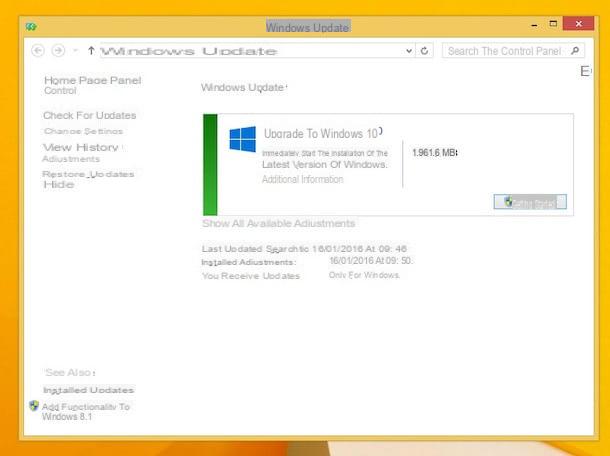 Cómo quitar la actualización de Windows 10