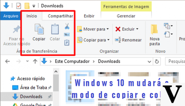 O Windows 10 se atualiza e muda o copiar e colar para sempre