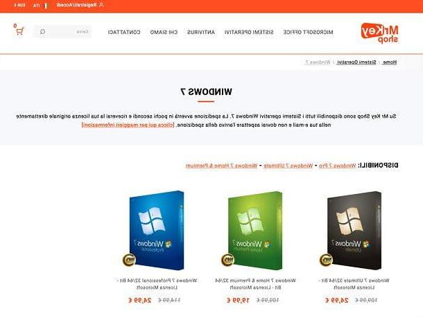 Como comprar o Windows 7