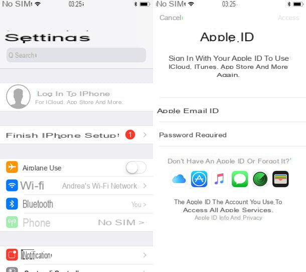 How to activate iCloud on iPhone