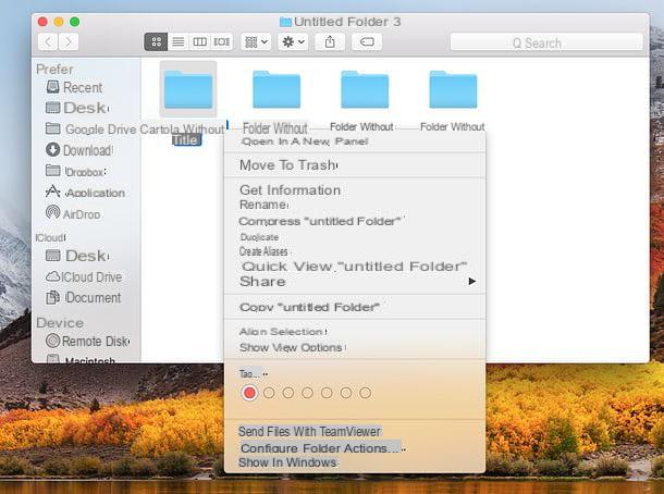 How to color folders