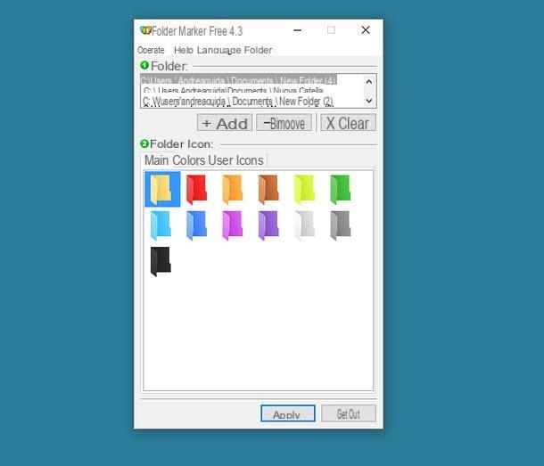 How to color folders