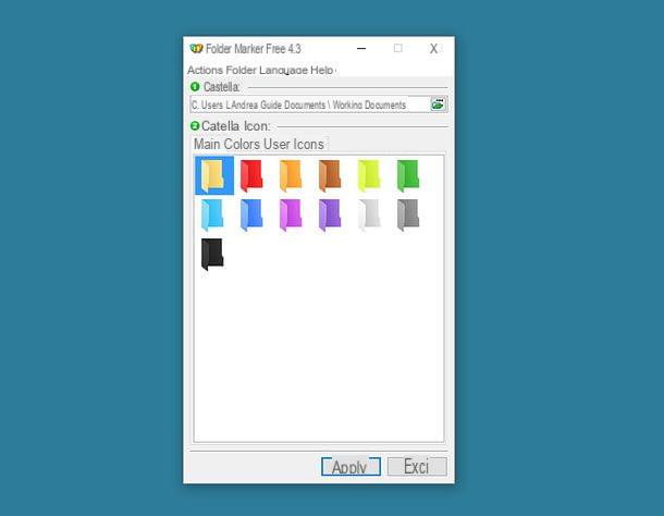 How to color folders