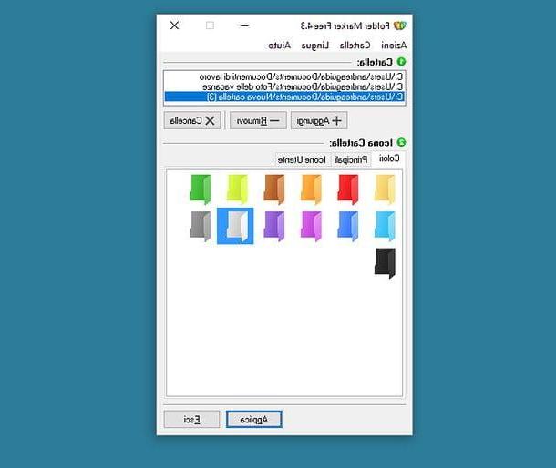 How to color folders