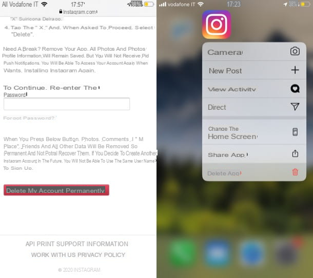 How to disable Instagram from iPhone