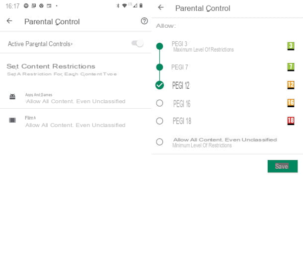 Como ativar o controle dos pais