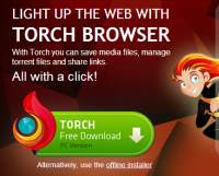 Torch Web Browser, same as Chrome, optimized for downloading Torrents