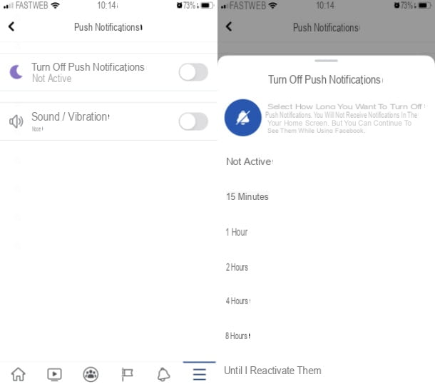 How to activate Facebook notifications on mobile