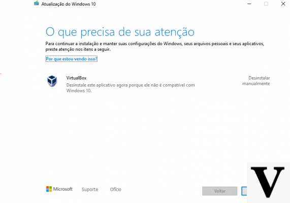 Arquivos em perigo: a Microsoft bloqueia a atualização do Windows 10