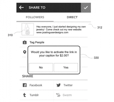 Não, os links no Instagram não serão cobrados