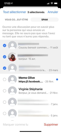 Mensajes filtrados en Facebook Messenger: cómo acceder a ellos