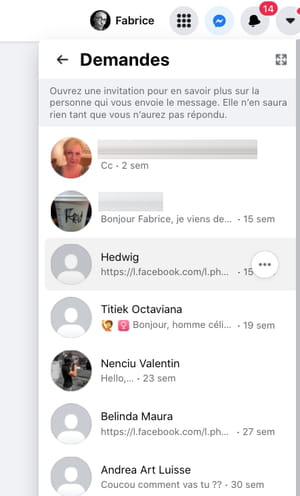 Mensajes filtrados en Facebook Messenger: cómo acceder a ellos