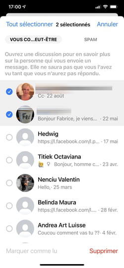 Filtered messages on Facebook Messenger: how to access them