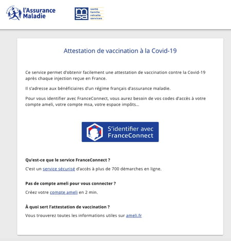 Download the Covid vaccination certificate with its QR Code