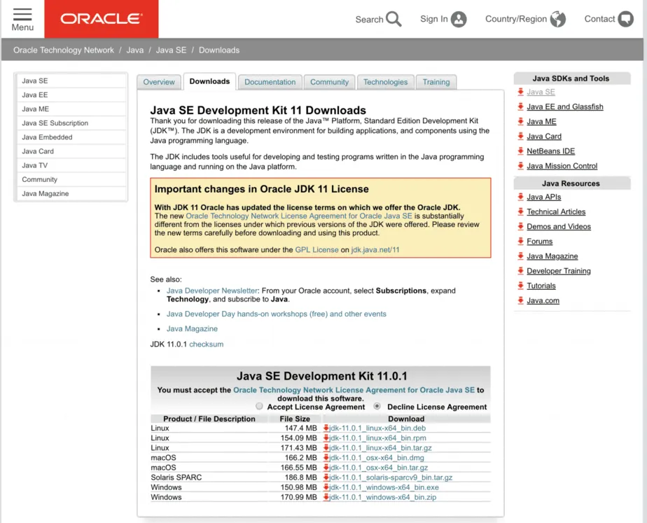 Installing Java: how to install Java 11 on Windows Mac and Linux