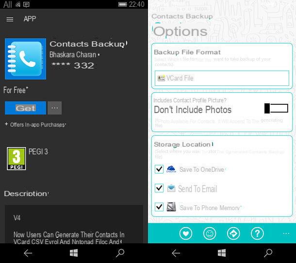 Comment exporter des contacts Windows Phone