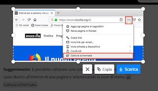 Faça capturas de tela de sites e salve papéis de parede e imagens