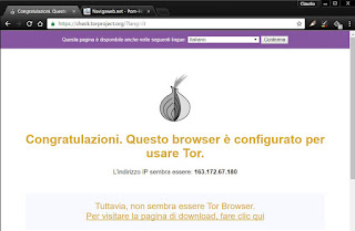 TOR on Chrome, anonymous and encrypted connection